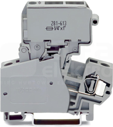 281-623 szara 4mm2 Złączka bezpiecznikowa