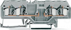 281-656 4P szara 4mm2 Złączka (montaż czołowy)