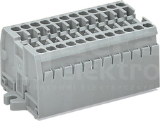 869-102 szary Listwa zaciskowa 2-przew.2,5mm2 2-tor