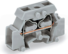 261-411 szara 2,5mm2 Złączka przelotowa