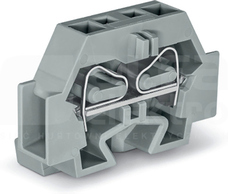 262-301 szara 4mm2 Złączka przelotowa