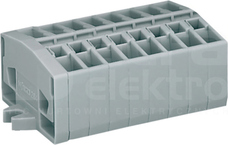 264-108 szara 2,5mm2 MINI Listwa zacisk.2-przew.8-tor