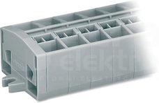 264-204 szara 2,5mm2 MINI Listwa zacisk.4-przew.4-tor