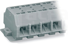 262-202 szara 4mm2 Złączka przelotowa 4-przew.