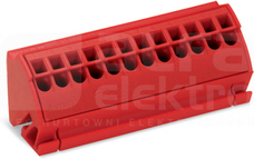 812-103 czerwony Blok potencjałowy 12x4mm2