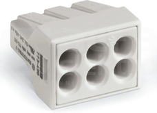 773-496 6x2,5mm2 jasnoszara Szybkozłączka instalacyjna
