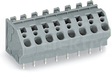 745-153 2,5mm2 szara Listwa zaciskowa 3-tor