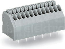 250-402 raster 2,5mm szary Listwa zaciskowa 2-tor