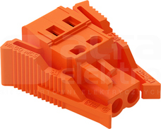 231-302/037-000 pomarańczowe GNIAZDO 2-tor
