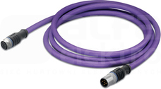 756-1105/060-020 Przewód Profibus M12 5P gn.proste , M12B wt.Prost 2m