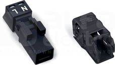 890-212/342-000 czarny WIELOWTYK GNIAZDO 2-TOR.