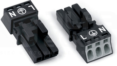 890-203 czarny WIELOWTYK GNIAZDO 3-TOR.