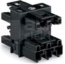 770-607 czarny ROZGAŁĘŹNIK 3-TOROWY