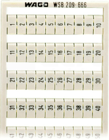 209-666 2x(1-50) Mata oznacznikowa WSB