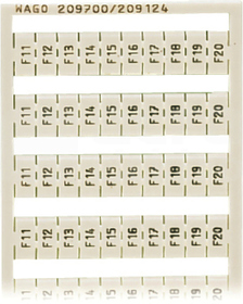 209-700/209-124 Oznacznik WSB F11-F20 (10x)