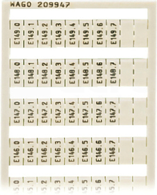 209-947 Ramka z oznacznikami