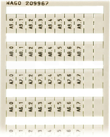 209-967 Ramka z oznacznikami