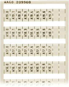209-968 Ramka z oznacznikami