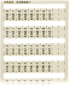 209-981 Ramka z oznacznikami