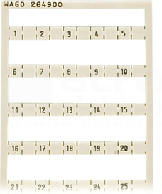 264-900 Oznacznik Mini-WSB 1x1...50