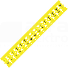 211-835/000-002  25x11m żółty Oznacznik na opaski zaciskowe kabla