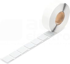 210-848 27x27mm srebrny Tabliczka na przycisk