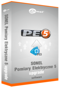 SONEL PE pomiary elektryczne Prog.v5.0 upgrade z wersji 3