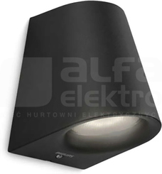 VIRGA 1x3W czarny Oprawa LED zewn.ścienna