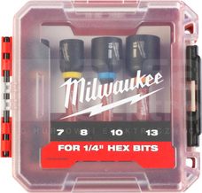 Shockwave Impact 7,8,10,13mm (4szt) Zestaw nasadek magnetycznych