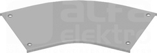 PZKKZMC100 Pokrywa kolanka 45st zamek