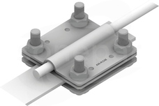 AN-07C/OG/ 4-śrubowe M8 3-płytkowe B=30mm Złącze kontrolne