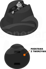 AN-12L-N Uchwyt betonowy w tworzywie do montażu koryt kablowych