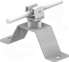 AN-11WN/OG/S H=3,5cm Z-zatrzask szary Uchwyt przykręcany
