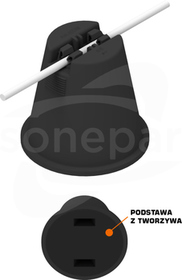 AN-11KW Uchwyt betonowy w tworzywie wysoki