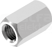 NL M6-E 1.4301(304) Nakrętka łącznikowa
