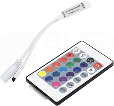Sterownik LED RGB IR 12V 6A 72W z pilotem 24 przyc Sterownik LED