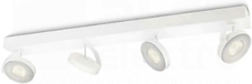 CLOCKWORK 4x4W biały Oprawa LED ścienno-sufitowa