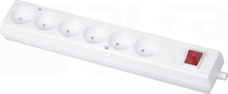 GN-660WS 6x2P 16A/250V Gniazdo wtyczkowe
