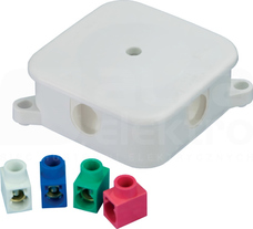 P-2 z złączką 4x2,5mm2 IP44 Puszka natynkowa