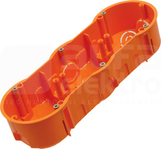 PK-60x3 potrójna z wkrętami Puszka instalacyjna