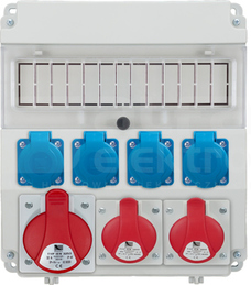 R-BOX LUX 320 32A/5P 2x16A/5P 4G IP44 Rozdzielnica z tworzywa