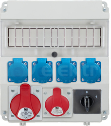 R-BOX LUX 320 32A/5P 16A/5P 4xGS Rozdzielnica z tworzywa