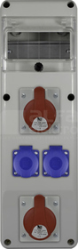 R-BOX SLIM 6S 2x16A/5P 2xGS Rozdzielnica z tworzywa