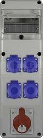 R-BOX SLIM 6S 16A/5P 4xGS Rozdzielnica z tworzywa