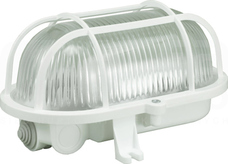 OWALNA 100W E27 IP44 230V Oprawa kanałowa+siatka
