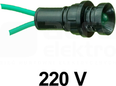 KLP-5/Z zielony 230V Lampka LED