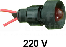 KLP-10/CZ czerwony 230V Lampka LED