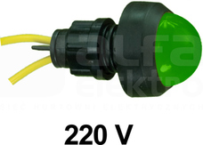 KLP-20/Z zielony 230V Lampka LED