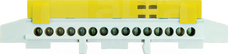 LZ 15/Ż żółty 15x16mm2 Listwa zaciskowa