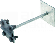 R.8243 B140mm (4xM8) Uchwyt krzyżowy z płytką z/śr oc.ogniowy
